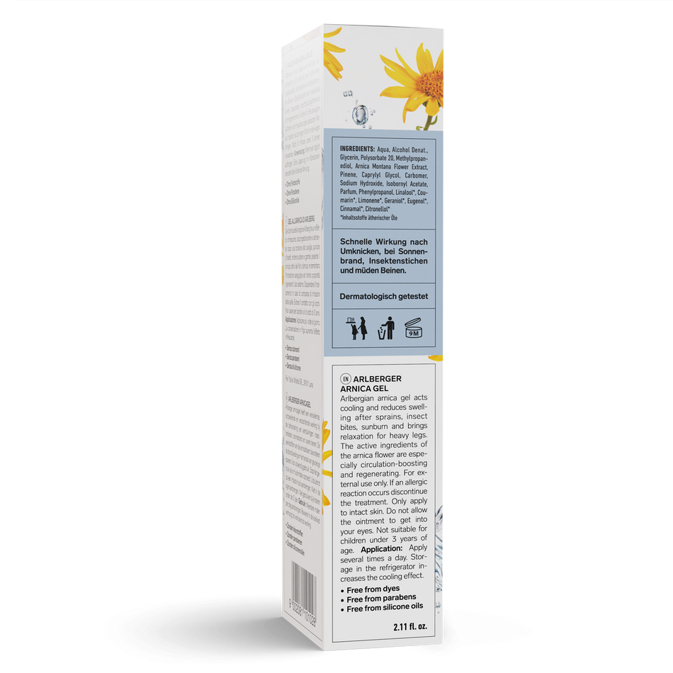 Arlberger Arnica Gel охлаждащ гел от арника - BadiZdrav.BG