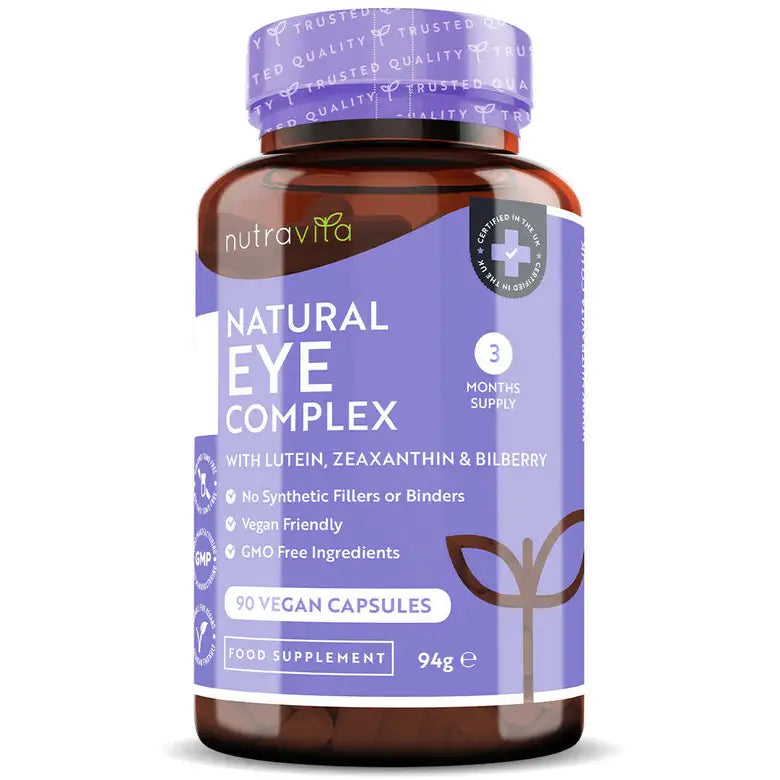 Витамини за очи /натурални/ - Natural Eye Complex 90 веган капсули Nutravita