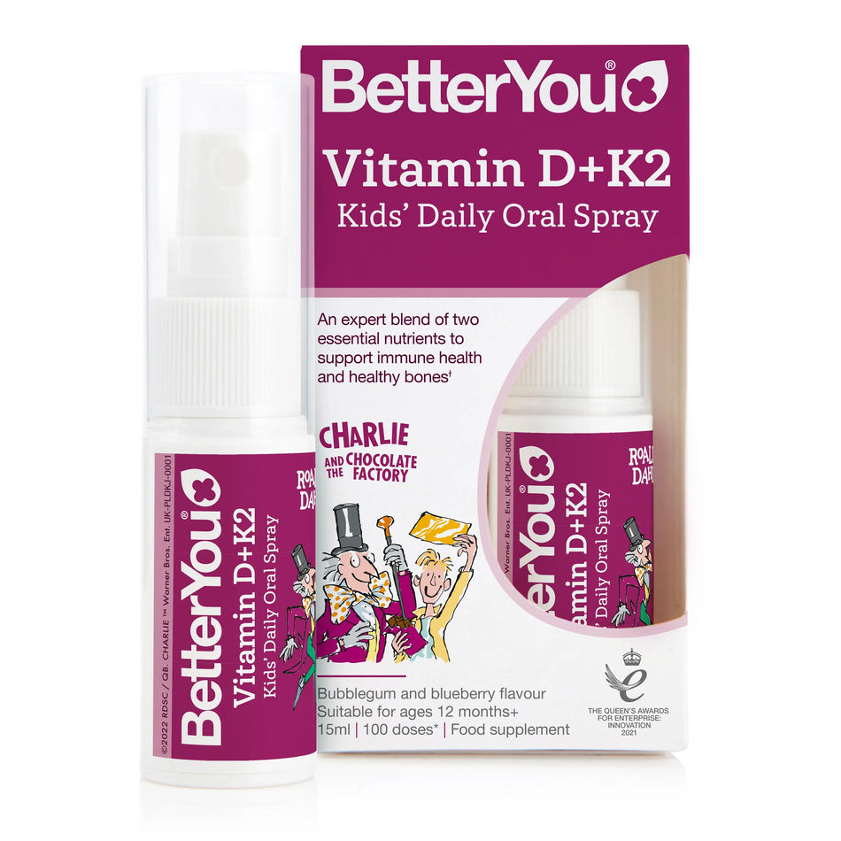 BetterYou Витамин D3 + K2 Детски орален спрей 15 ml - BadiZdrav.BG