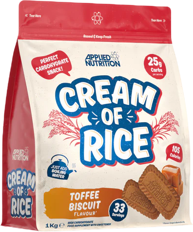 Cream of Rice | Easy Digesting &amp; Great Tasting Complex Carbohydrates - Toffee Biscuit