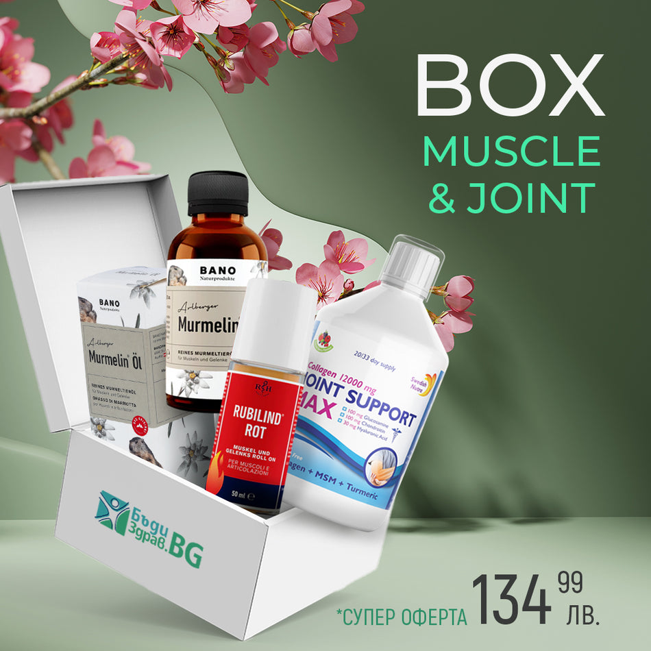 MUSCLE & JOINT BOX - Три стъпки в синхрон: Облекчение, възстановяване и подкрепа за мускули и стави