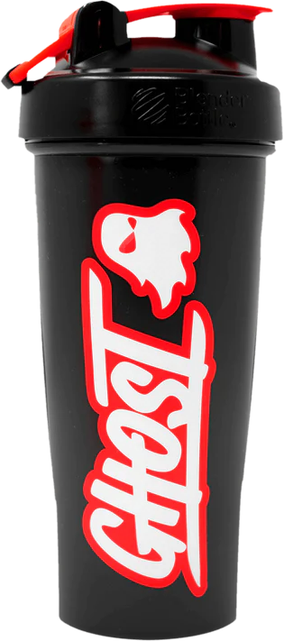 Ghost Logo Shaker - Infrared | Genuine Blender Bottle® - Черен/Червен