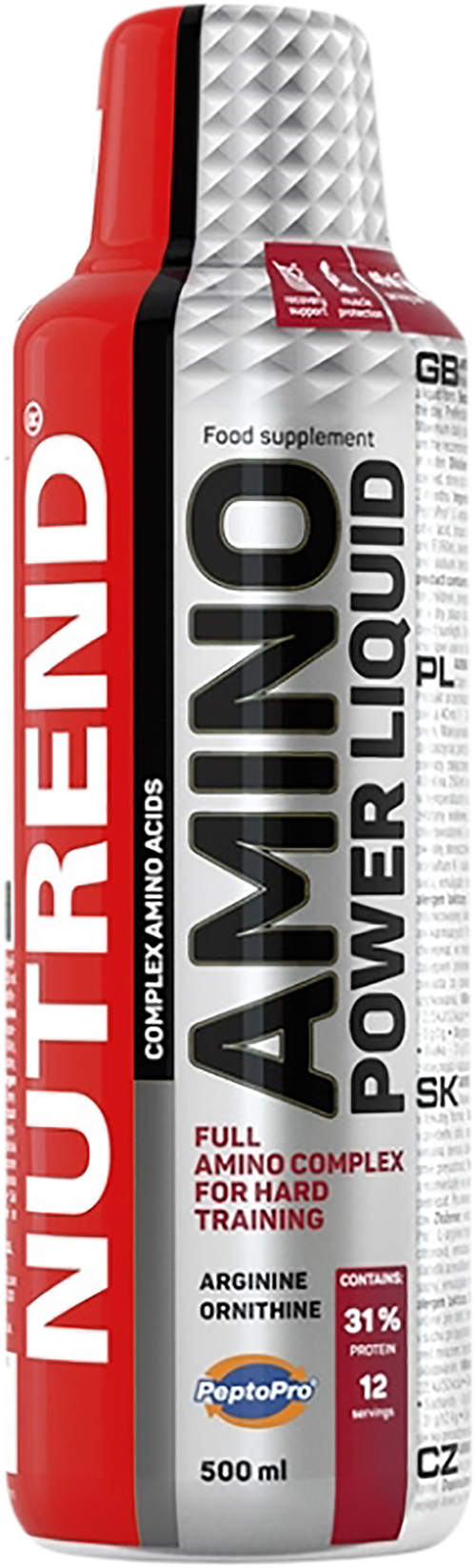 Течни аминокиселини / Amino Power Liquid / за по-добро възстановяване, Nutrend ,1000 мл, 25 Дози - BadiZdrav.BG