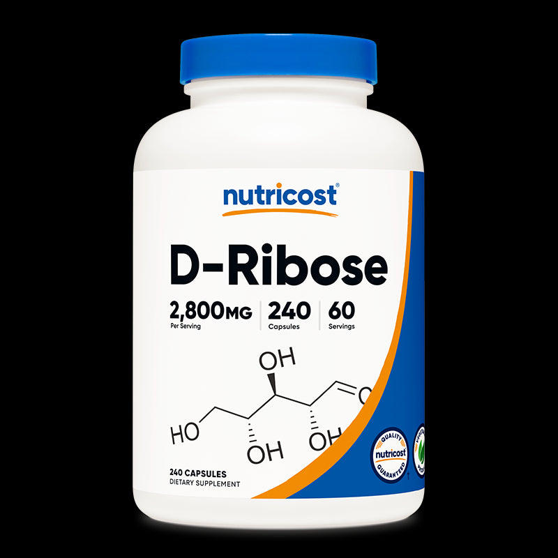 Енергия и издръжливост - Д-Рибоза, 2800 mg/240 капсули D-Ribose Nutricost