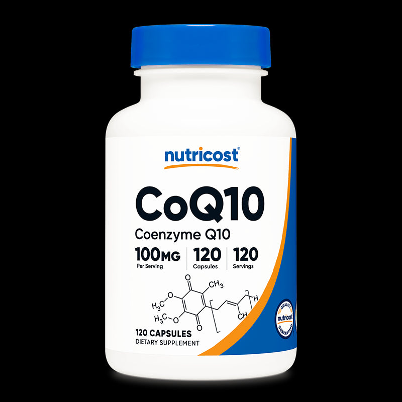 Енергия и здраво сърце -  Коензим Q10, 100 mg x 120 капсули Nutricost