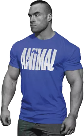 Animal T-Shirt / Blue - L