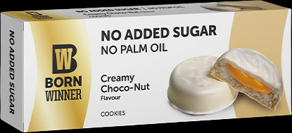 Cookies | No Added Sugar &amp; Palm Oil - Creamy Choco-Nut - Бял шоколад с ядки