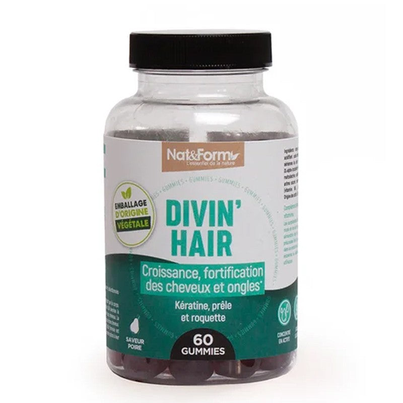 Коса и нокти - Gummies Divin Hair, 60 желирани таблетки