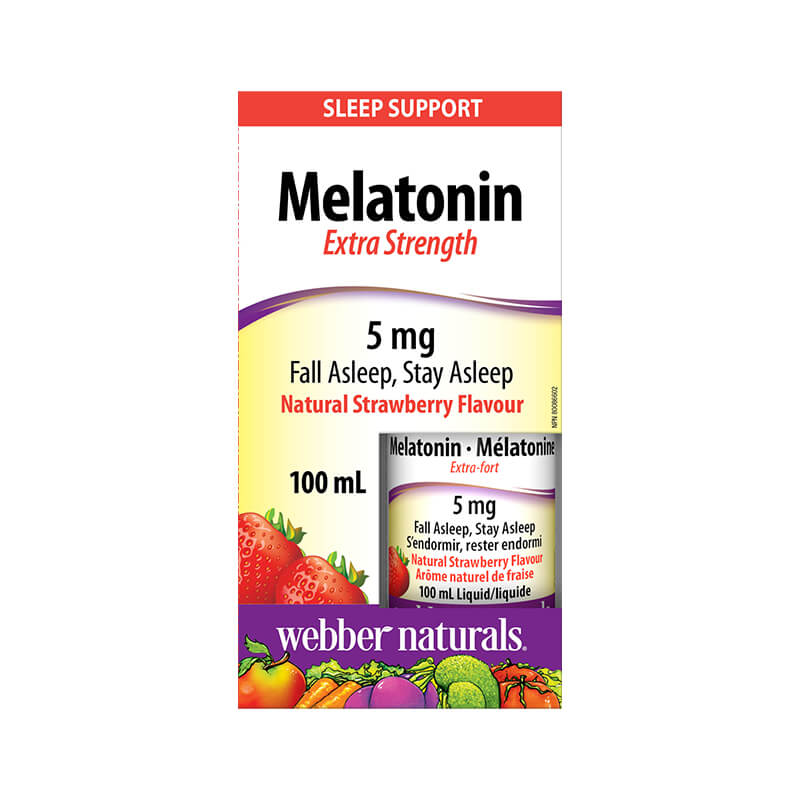 Melatonin Extra Strength/ Мелатонин (капки с вкус на ягода), 100 ml