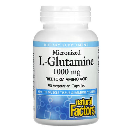 За чревната бариера и мускулната функция - Л-глутамин (микронизиран), 1000 mg, 90 капсули