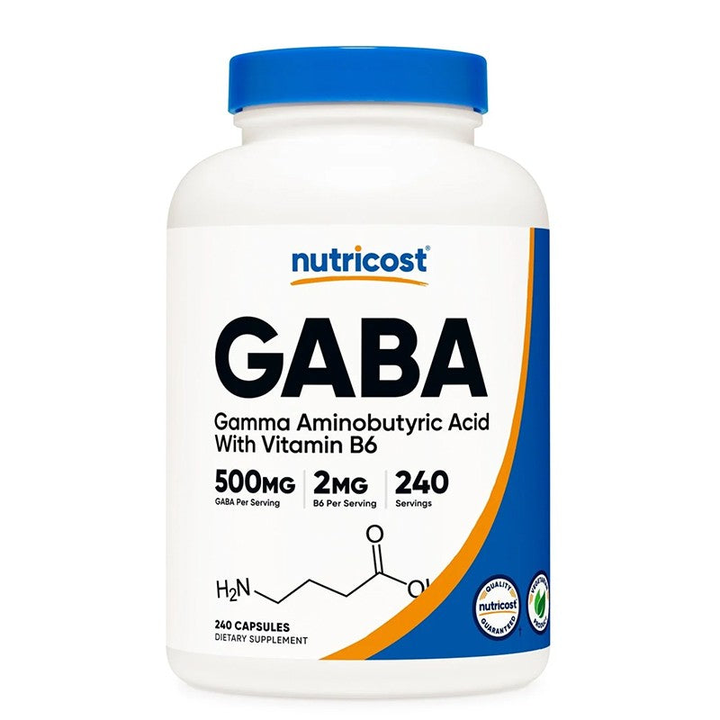 Мозъчна и нервна система - ГАБА 500 mg + Витамин В6 2 mg, 240 капсули