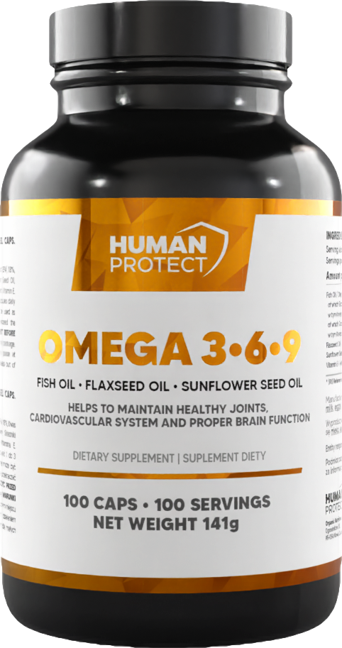 Omega 3-6-9 | with Fish Oil, Flax Oil &amp; Sunflower Oil - 