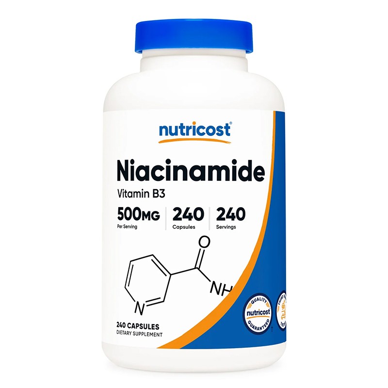 Сърдечносъдова и нервна система - Ниацинамид (Витамин B3), 240 капсули