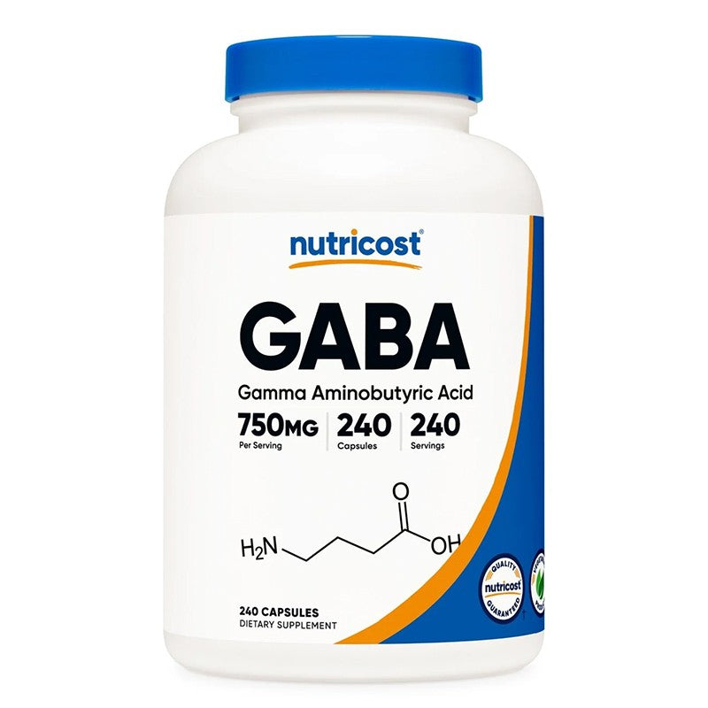 Стрес и добро настроение - Гама-аминобутирова киселина (GABA), 750 mg х 240 капсули