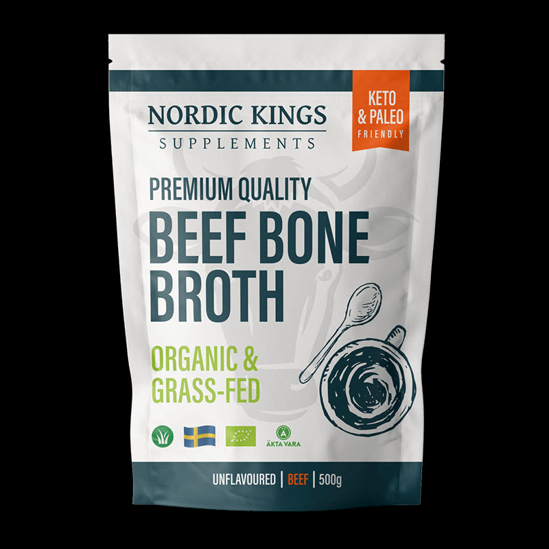 Телешки костен бульон, неовкусен (Organic), 500 g прах Nordic Kings