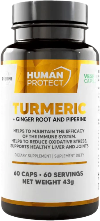 Turmeric with Ginger Root | with 95%Curcuminoids &amp; 5% Gingerols - 