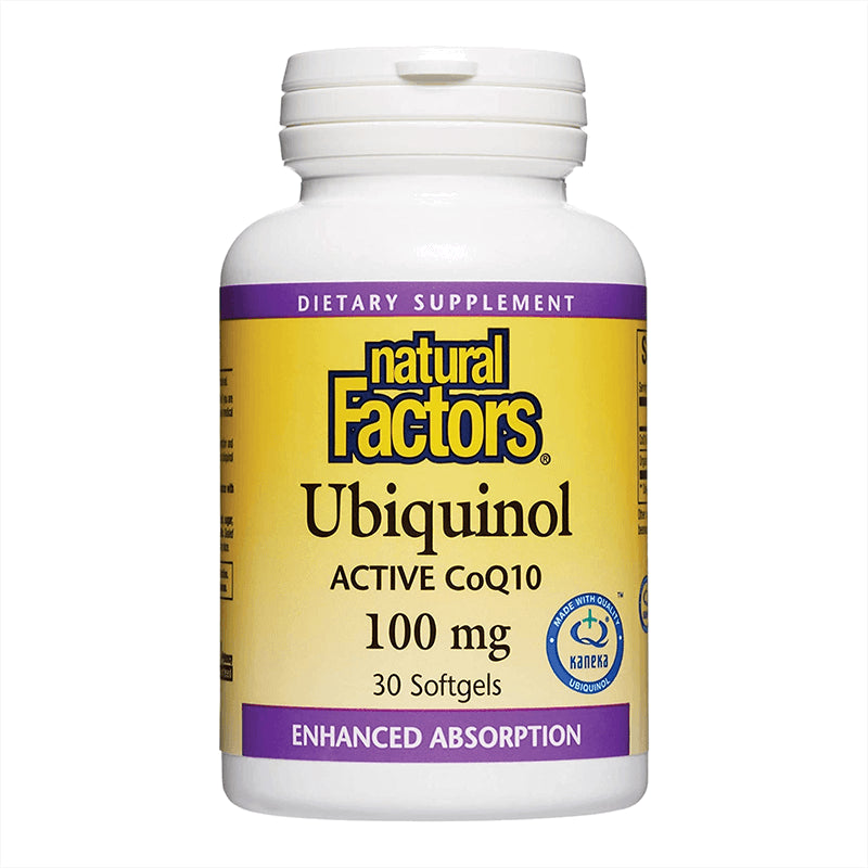 Ubiquinol Active Coenzyme Q10 - Убиквинол – активен коензим Q10 (Антиоксидант и кардиопротектор), 100 mg, 30 софтгел капсули Natural Factors