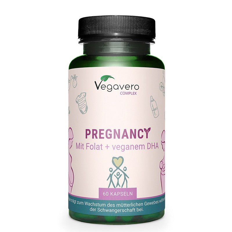 Веган Витамини и Минерали за бременни и кърмещи жени с растителна EPA/ DHA и джинджифил, 60 капсули