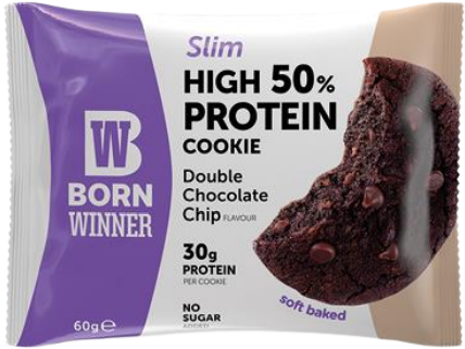 Slim 50% High Protein Cookie - Двоен шоколад с парченца