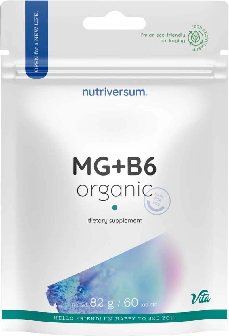 MG + B6 | Organic Magnesium + Vitamin B6 - 