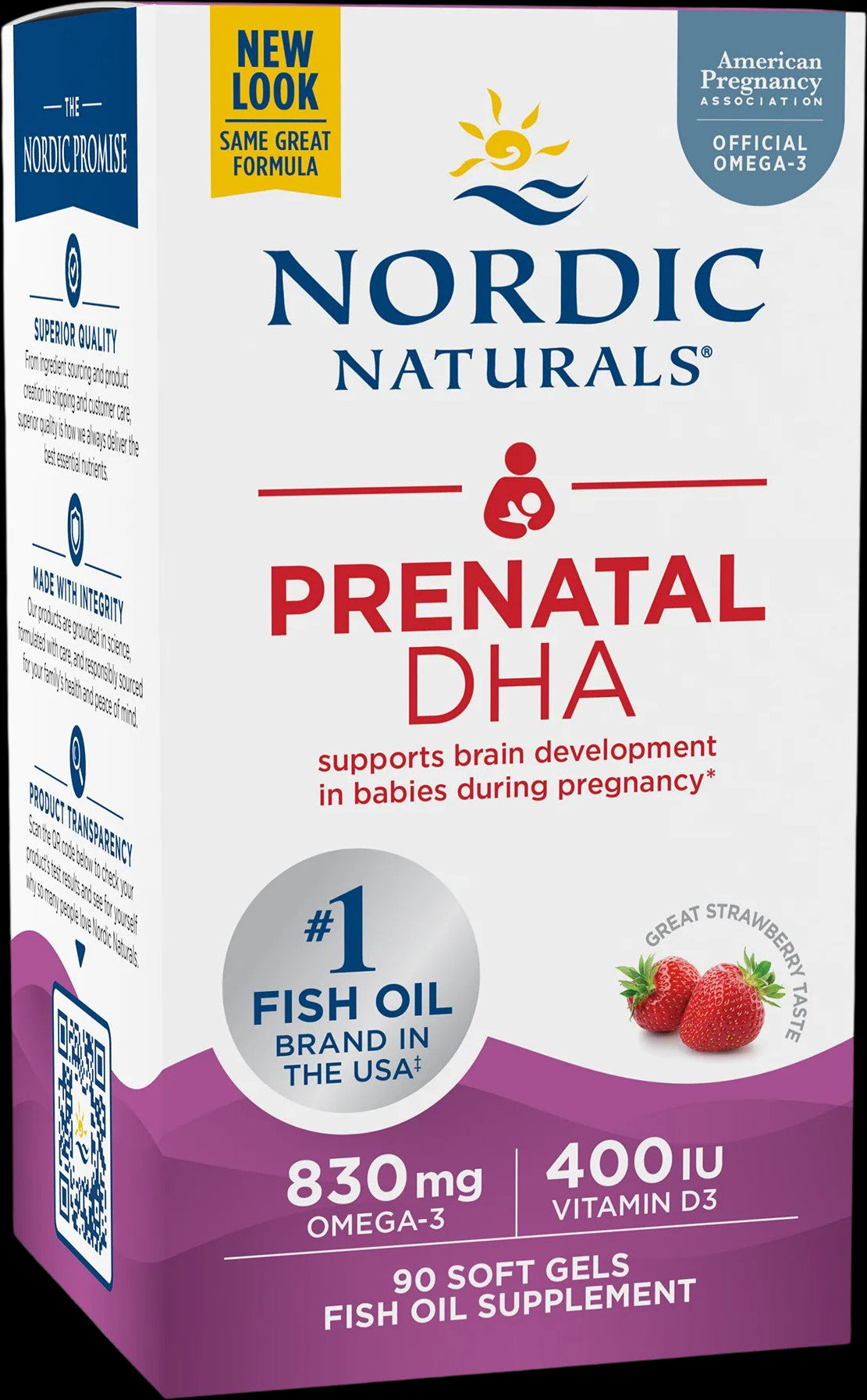 Prenatal DHA 830 mg | With 400 IU D3 - Ягода