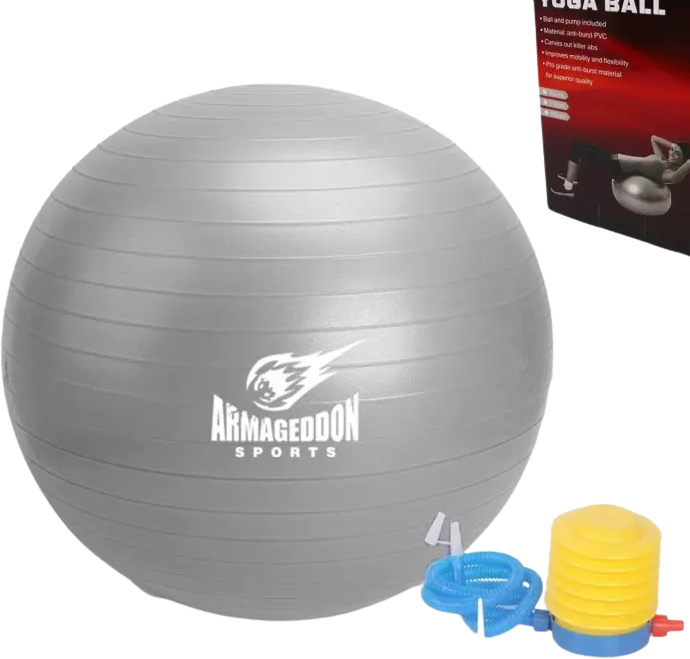 Gymnastic Ball With a Pump 85 cm / Гимнастическа Топка с Помпа 85 см - Сив