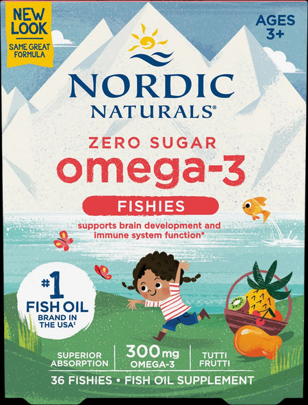 Zero Sugar Omega-3 Fishies 300 mg - Плодове
