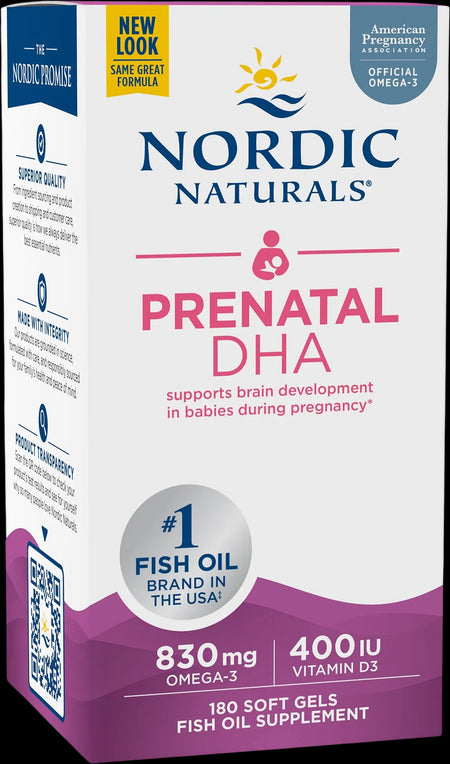 Prenatal DHA 830 mg | With 400 IU D3 - Натурален