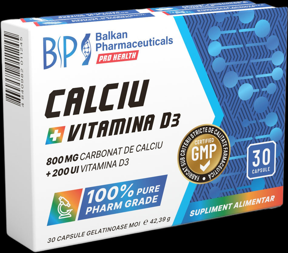 Calcium 800 mg + Vitamin D3 200 IU - BadiZdrav.BG