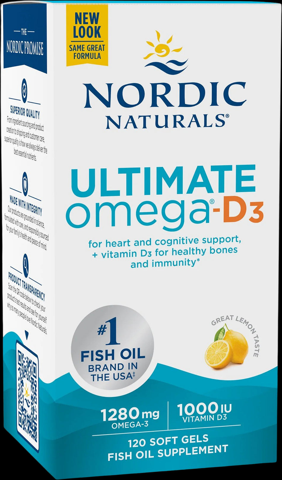 Ultimate Omega-D3 1280 mg - Лимон
