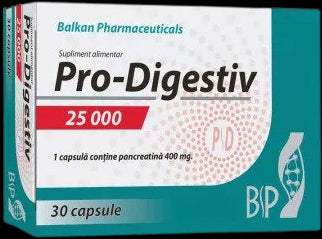 Pro-Digestiv 25000 | Pancreatin 400 mg - BadiZdrav.BG