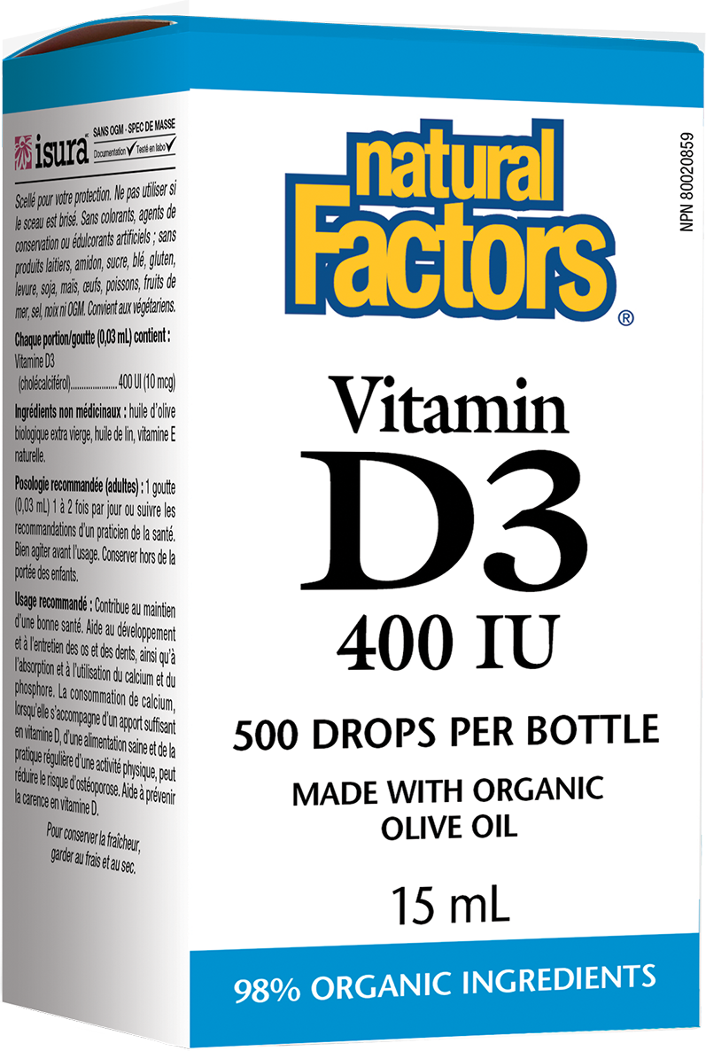 Vitamin D3 400 IU Drops - BadiZdrav.BG