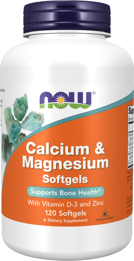 Calcium &amp; Magnesium Softgels / with Vit D and Zinc