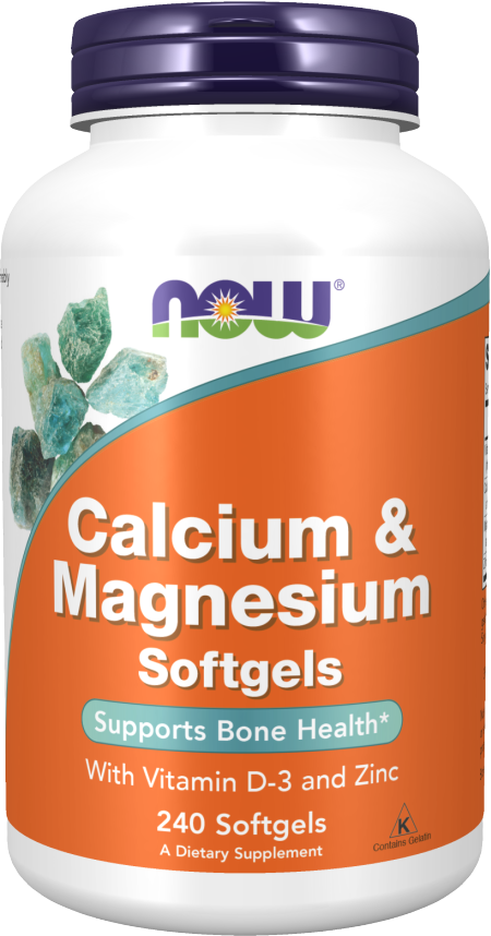 Calcium &amp; Magnesium Softgels / with Vit D and Zinc - 