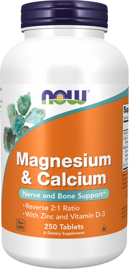Magnesium &amp; Calcium | with Vitamin D3 &amp; L-OptiZinc - 