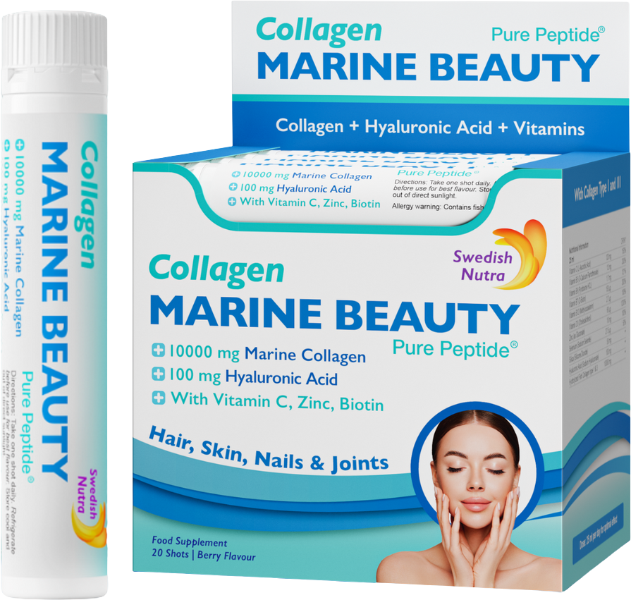 Collagen Marine Beauty | added Vitamin C, Zinc, Biotin and Hyaluronic Acid - BadiZdrav.BG