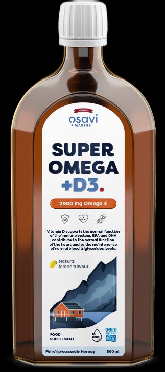 Super Omega Liquid + D3 2900 mg - Лимон