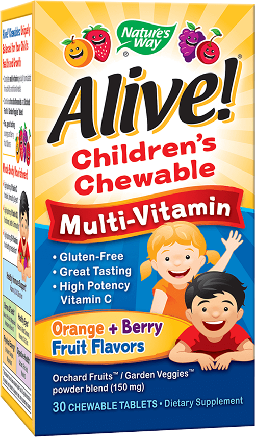 Мултивитамини за деца Алайв Alive! Children's Chewable Multi-Vitamin