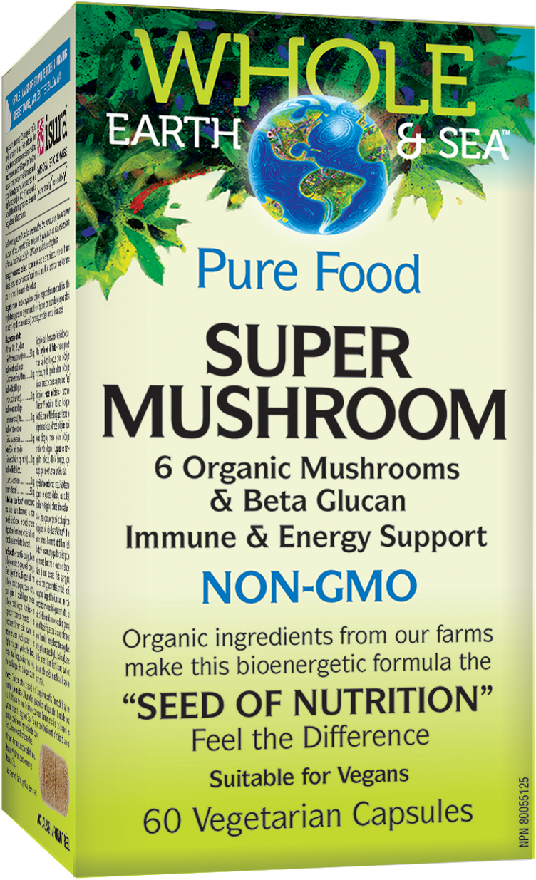 Pure Food Super Mushroom NON-GMO - BadiZdrav.BG