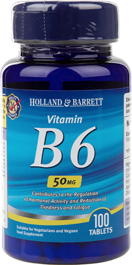 Vitamin B6 / Pyridoxine 50 mg - 