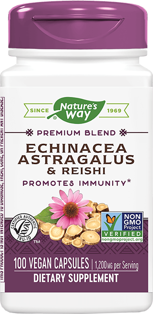 Echinacea &amp; Astragalus &amp; Reishi 400 mg - BadiZdrav.BG