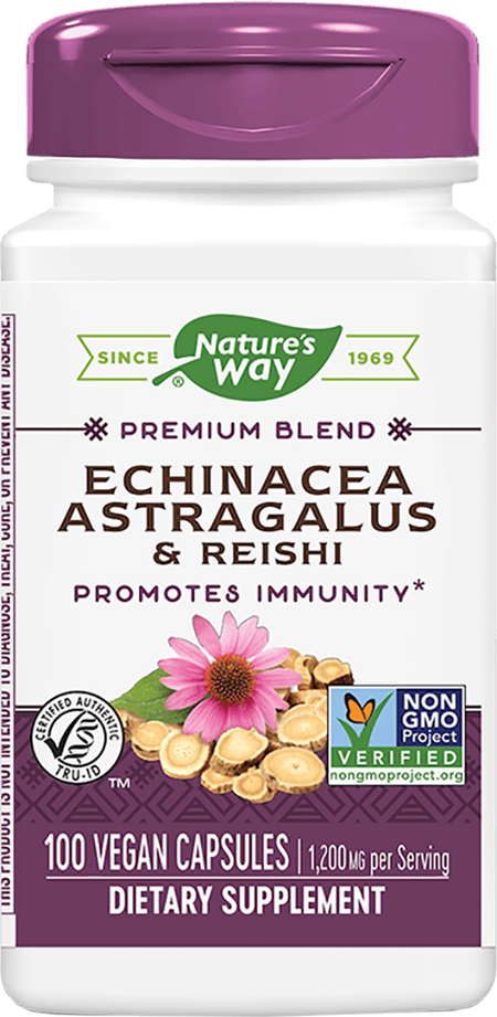 Echinacea &amp; Astragalus &amp; Reishi 400 mg - BadiZdrav.BG