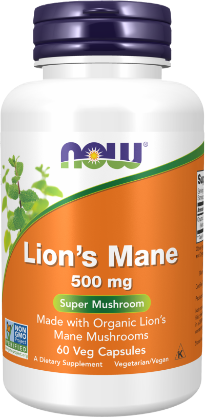 Lion&#39;s Mane 500 mg | Made with Organic Lion&#39;s Mane Mushrooms - BadiZdrav.BG