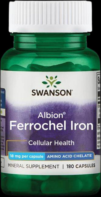Albion Chelated Ferrochel Iron 18 mg - BadiZdrav.BG
