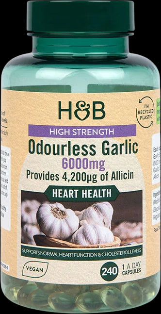 High Strength Odourless Garlic 6000 mg - BadiZdrav.BG