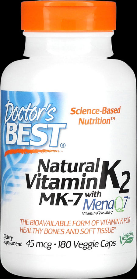 BEST Natural Vitamin K2 MK-7 45 mcg - 