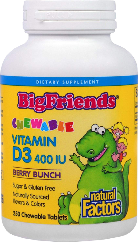 BigFriends Vitamin D3 for Kids 400 IU - BadiZdrav.BG