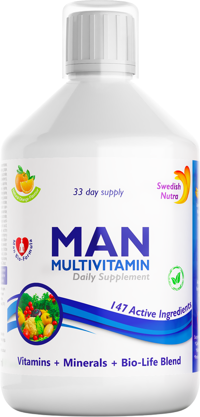 Man Multivitamin | Vitamins + Minerals + Bio-Life Blend - BadiZdrav.BG