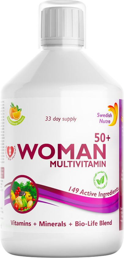 Woman Multivitamin 50+ | Vitamins + Minerals + Bilo-Life Blend - BadiZdrav.BG
