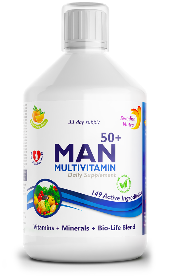 Man Multivitamin 50+ | Vitamins + Minerals + Bio-Life Blend - BadiZdrav.BG